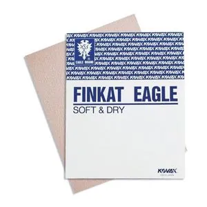 Eagle Abrasives, Inc. KOVAX Finkat 116-0320 Sanding Sheet, 9 in W x 11 in L, 320 Grit, Aluminum Oxide Abrasive, Paper Backing, Dry