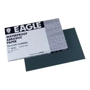 Eagle Abrasives, Inc. KOVAX 131-2501 Sanding Sheet, 5-1/2 in W x 9 in L, 2500 Grit, P2500-A Grade, Silicon Carbide