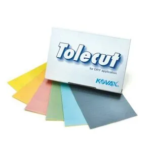 Eagle Abrasives, Inc. KOVAX Tolecut 191-1511 Stickon Sanding Sheet, 70 mm W x 114 mm L, 3000 Grit, K-3000 Grade, Black