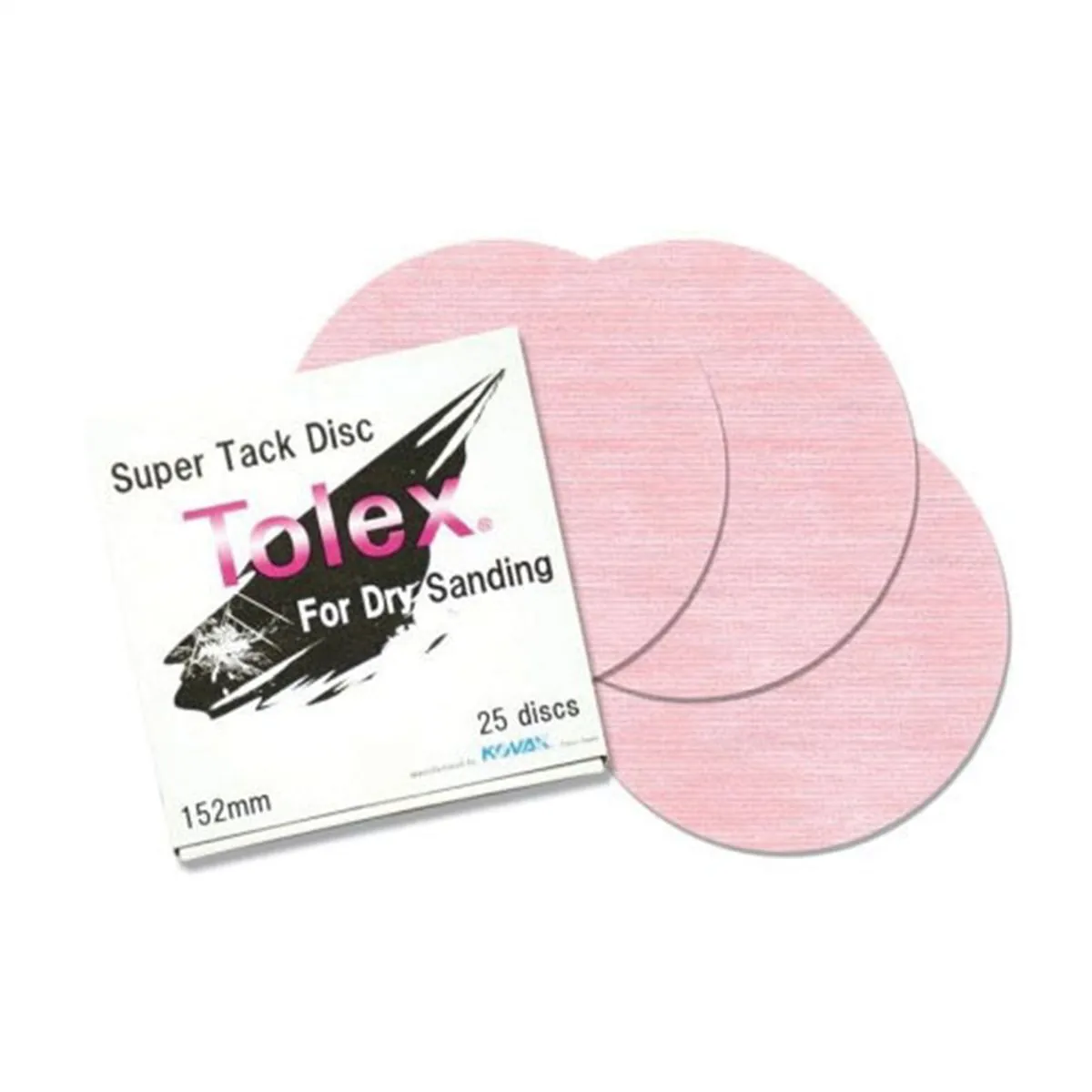Eagle Abrasives, Inc. KOVAX Tolex 193-1503 Sanding Disc, 6 in Dia, 1500 Grit, Dry, Hook and Loop Attachment, Velour Backing