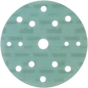 Eagle Abrasives, Inc. KOVAX Super Buflex 193-1565 Buflex Disc, 6 in, 15 Holes, 2000 Grit, Super-Tack Attachment, Green