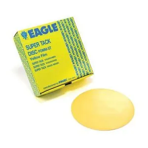 Eagle Abrasives, Inc. KOVAX 778-0800 Sanding Disc, 6 in Dia, 800 Grit, Aluminum Oxide Abrasive, Yellow, Dry, Super-Tack Attachment