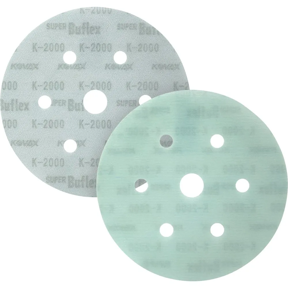 6" DRY Super Buflex Dustless Discs - Grn 7/H-K-2000