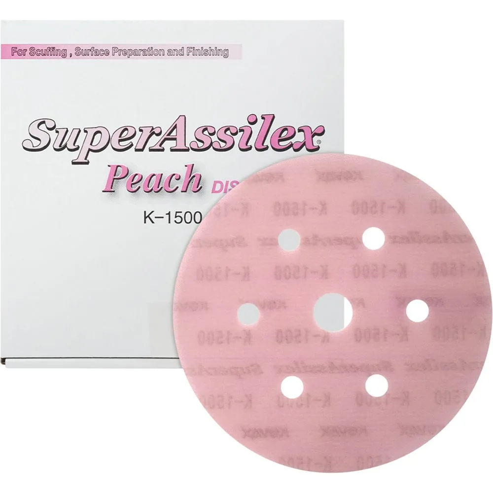 6" Super Assilex Dustless Discs - Peach 7/H-K-1500
