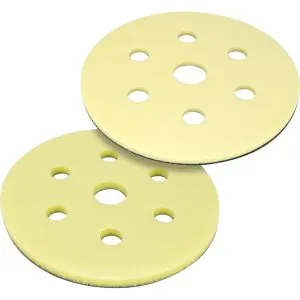 6" Assorted 7 Holes Interface Pads Super-Tack (Hook & Loop)-1 soft and 1 hard