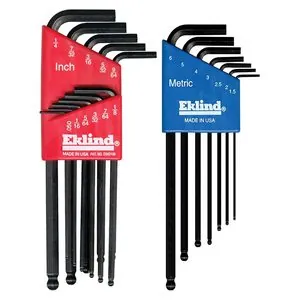 Eklind Tool Company HEX KEY SET 18 PC BALL END 13211/13607 COMBO