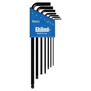 Eklind Tool Company HEX KEY SET 7 PC BALL END METRIC LNG 1.5-6MM