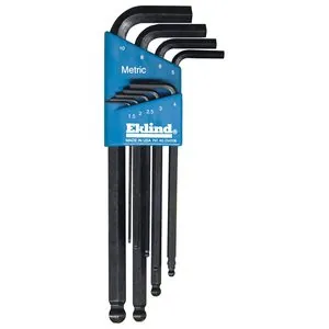 Eklind Tool Company HEX KEY SET 9 PC BALL END METRI LNG 1.5-10MM