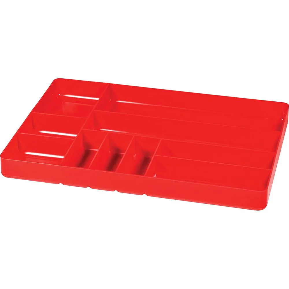 11" x 16" 10 compartment Organizer Tray - Red