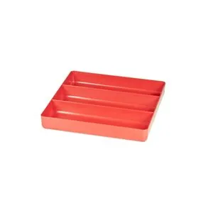 Ernst Mfg. 3 Compartment Organizer Tray Red