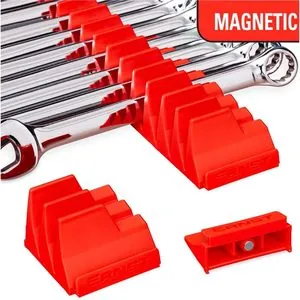 Ernst Mfg. 40 Tool Magnetic Modular Wrench Pro Organizer - Red