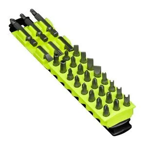 Ernst Mfg. 8" 30 Tool Magnetic Bit Buddy - Black/Hi-Viz
