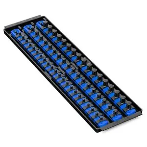 Ernst Mfg. 3 Rail Twist Lock Socket Boss 18", Blue - 1/4", 3/8" & 1/2"