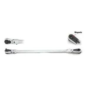 12" Long 180° Locking Flex Head Ratchet
