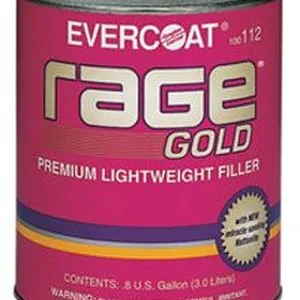 Rage Gold Premium Lightweight Body Filler, 3-Gallon