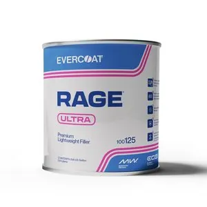 Fibre glass Evercoat Rage Ultra 100125 Body Filler, 1 gal Can, Light Gray, Paste