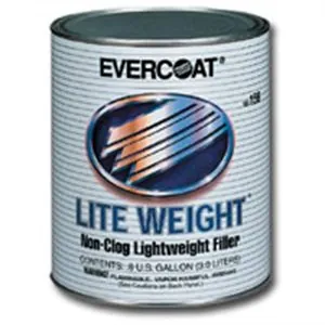 Fibre glass Evercoat LITE WEIGHT 100157 Professional Lightweight Body Filler, 750 mL Can, Gray, Liquid