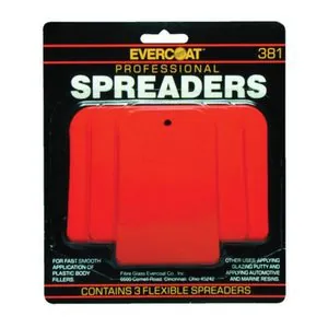 Fibre glass Evercoat 100381 Spreader Kit, 2-1/2 in, 4 in, 5 in, Plastic, Red