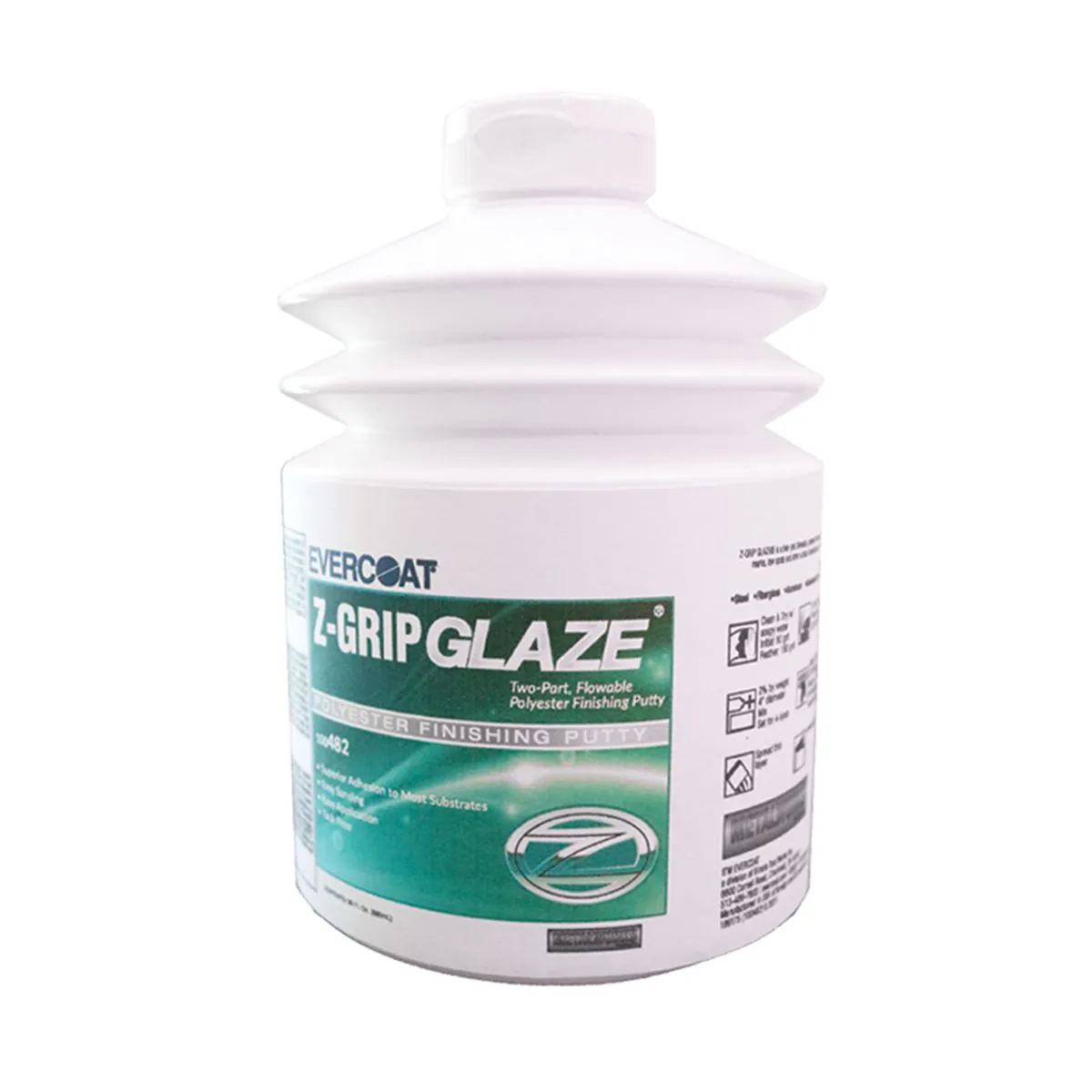 Fibre glass Evercoat Z-Grip Glaze® 100482 Putty, 30 oz, Liquid