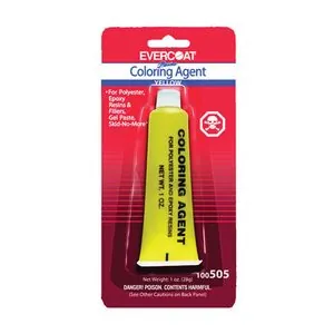 Fibre glass Evercoat 100505 Color Agent, 1 oz Tube, Yellow, Liquid
