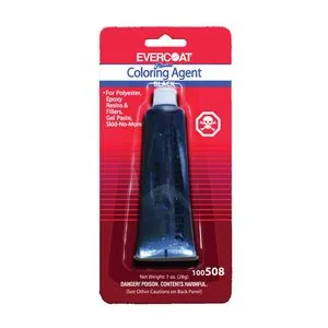 Fibre glass Evercoat 100508 Color Agent, 1 oz Tube, Black, Liquid