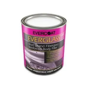 Fibre glass Evercoat EVERGLASS 100632 Short Strand Fiberglass Reinforced Body Filler, 1 qt Can, Blue/Green, Paste