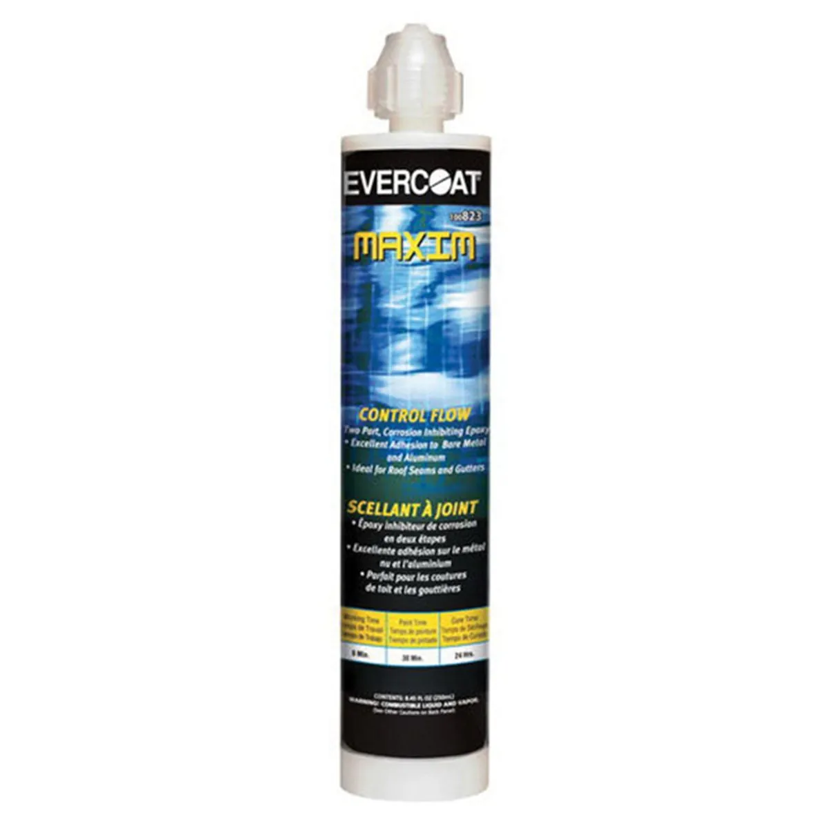 Fibre glass Evercoat MAXIM 100823 Control Flow Seam Sealer, 250 mL Cartridge, Liquid, Beige, 24 hr Curing