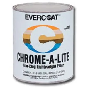 Fibre glass Evercoat CHROME-A-LITE 100838 Professional Lightweight Body Filler, 3 L Can, Yellow, Liquid