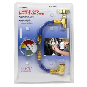 FJC R-1234yf U-CHARGE HOSE W/ GAUGE