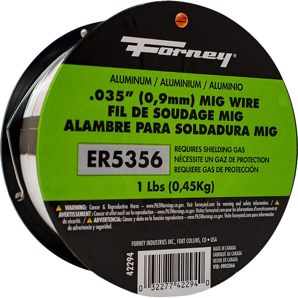 ER5356, Aluminum MIG Welding Wire, .035 in x 1#