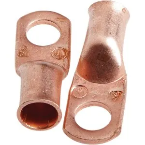 Lug for Number 4 Cable, 5/16in Stud, Prem Copper