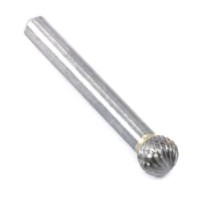 Forney Industries Tungsten Carbide Burr, 3/8 in Ball Shape (SD-3)