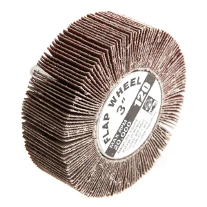 Forney Industries Forney 60183 Flap Wheel, Shank Mounted, 3 in x 1 in, Grit: 120