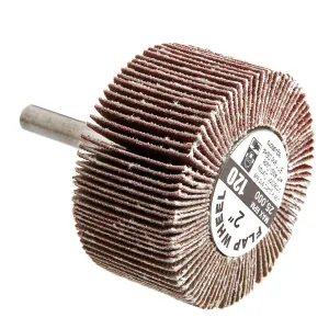 Forney Industries Forney 60186 Flap Wheel, Shank Mounted, 2 in x 1 in, Grit: 120
