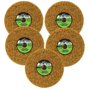 Forney Industries Quick Change Surface Prep Pad, Coarse Grit, 3 in (5-Pack of Forney 71912)