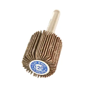 Forney Industries Forney 71696 Flap Wheel, Shank Mounted, 1 in x 1 in, Grit: 120