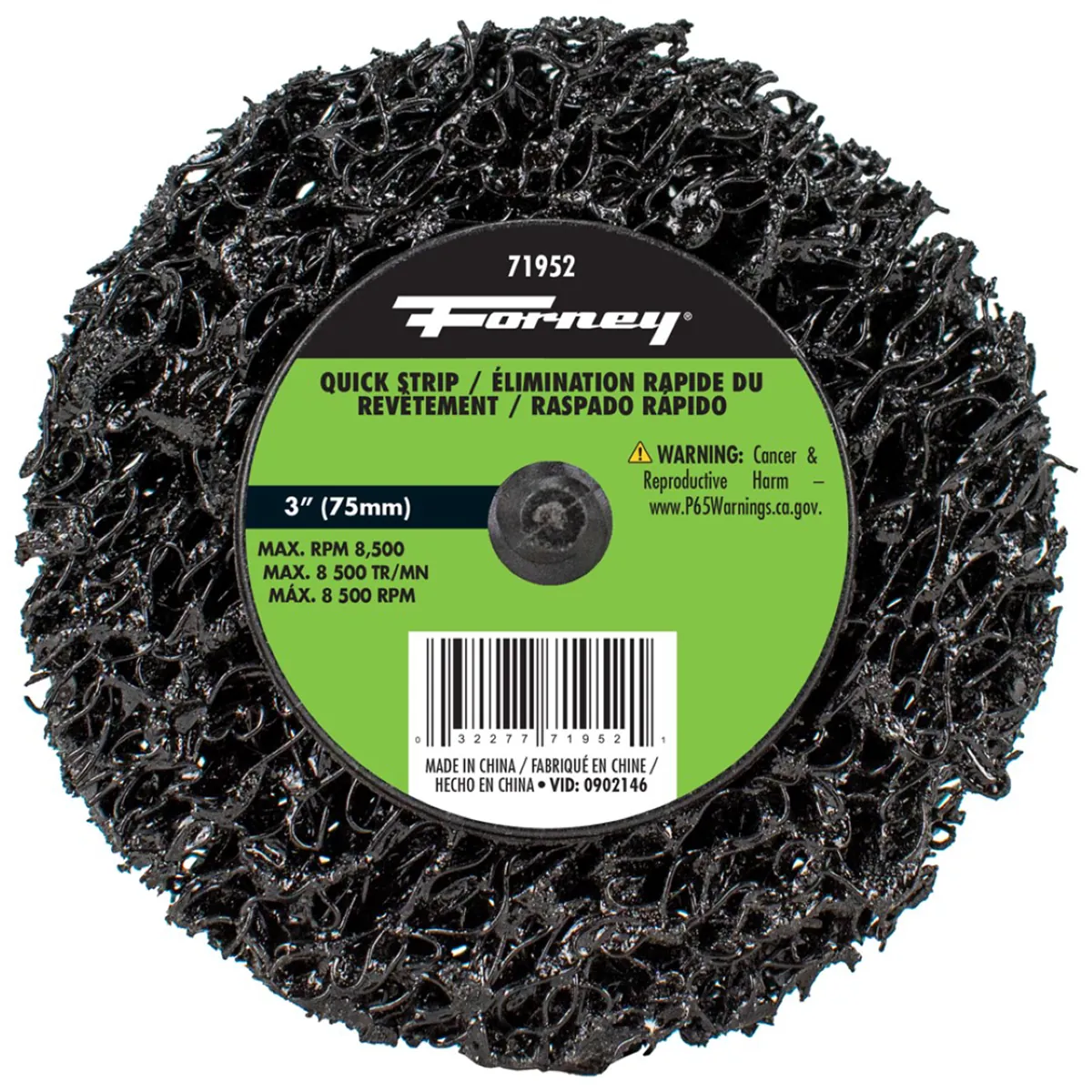 Forney Industries Quick Change Stripping Disc, 3 in