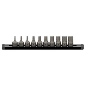 Grip Edge Tools 10-PC 1/4'' Dr Metric RPT Dual Action Driver set