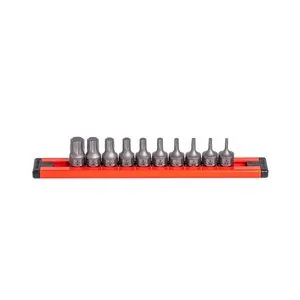 Grip Edge Tools 10-PC 1/4 Inch Dr SAE RPT Dual Action Driver set
