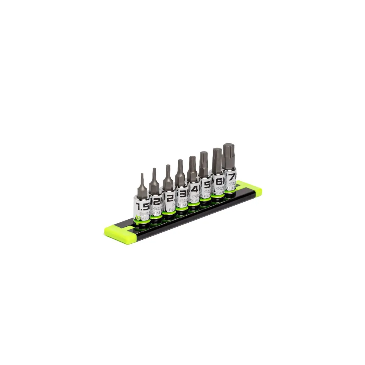 Grip Edge Tools 8-PC 1/4'' Dr Short Metric RPT Hex Driver Set