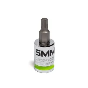 Grip Edge Tools 5mm 3/8" Dr Short RPT Hex Bit Socket