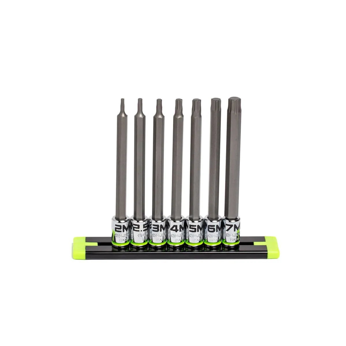 Grip Edge Tools 7-PC 1/4'' Dr Long Metric RPT Hex Driver Set