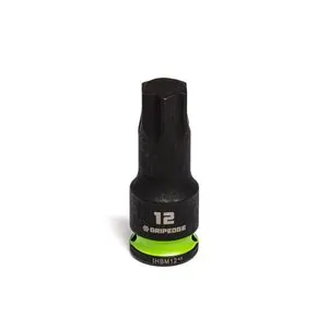 Grip Edge Tools 12mm 3/8" Dr short Impact RPT Hex bit socket