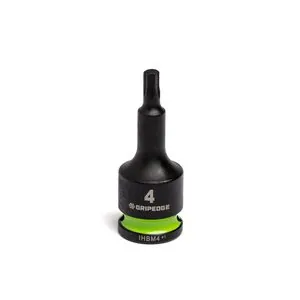 Grip Edge Tools 4mm 3/8" Dr short Impact RPT Hex bit socket