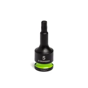 Grip Edge Tools 5mm 3/8" Dr short Impact RPT Hex bit socket
