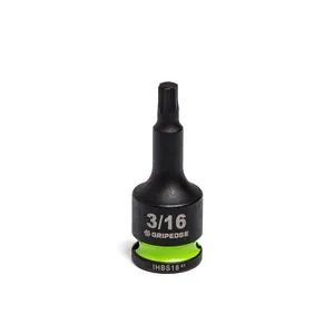 Grip Edge Tools 3/16" 3/8" Dr short Impact RPT Hex bit socket
