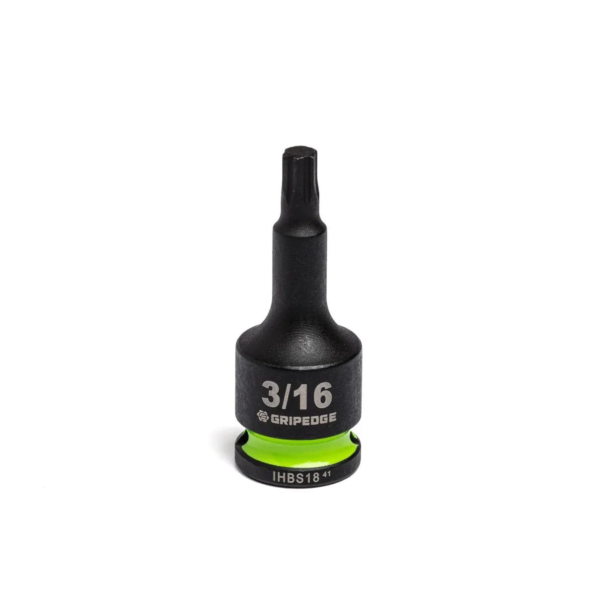 Grip Edge Tools 3/16" 3/8" Dr short Impact RPT Hex bit socket