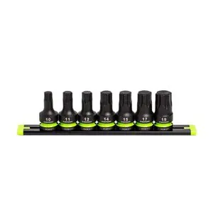 Grip Edge Tools 7-PC 1/2" Dr Short Metric Impact RPT Hex Driver Set