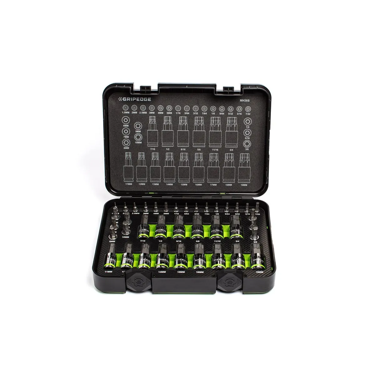 Grip Edge Tools 38 Piece Master RPT Hex Driver Set