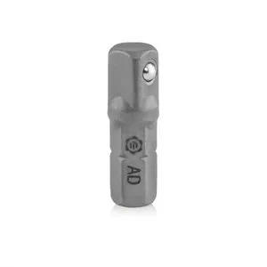Grip Edge Tools 1/4" Hex Dr Male Bit to 1/4" Dr Square Male Bit Adapter - 1"